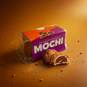 Chocolate Biscoff Mochi