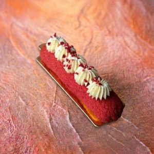 Raspberry & Vanilla Eclair