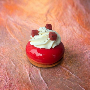 Strawberry, Basil & White Chocolate Gateau