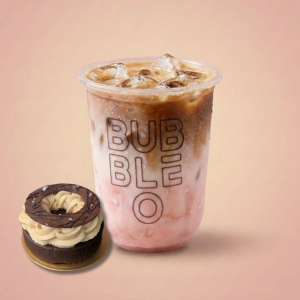 Iced latte and French Patisserie